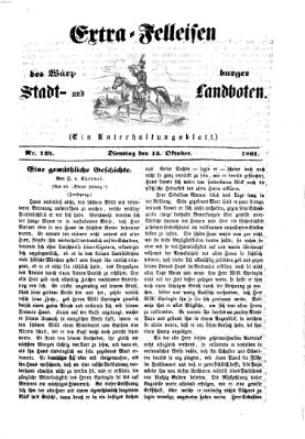Extra-Felleisen (Würzburger Stadt- und Landbote) Dienstag 15. Oktober 1861