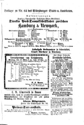 Würzburger Stadt- und Landbote Samstag 15. März 1862