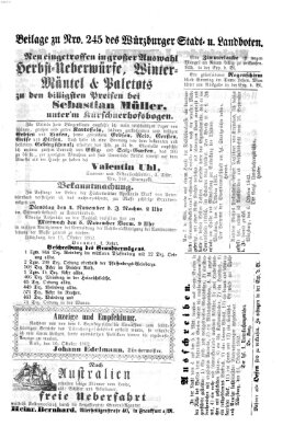 Würzburger Stadt- und Landbote Dienstag 14. Oktober 1862