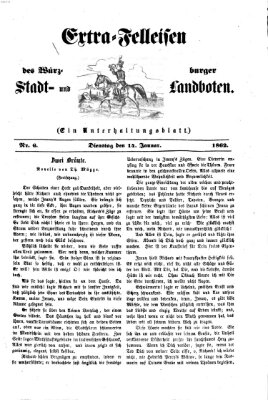Extra-Felleisen (Würzburger Stadt- und Landbote) Dienstag 14. Januar 1862