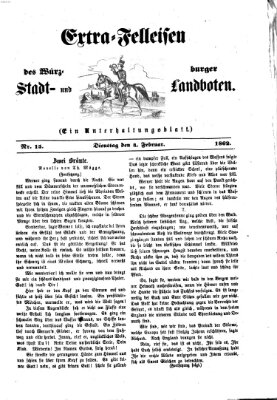 Extra-Felleisen (Würzburger Stadt- und Landbote) Dienstag 4. Februar 1862