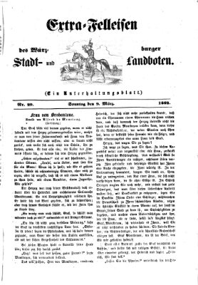 Extra-Felleisen (Würzburger Stadt- und Landbote) Sonntag 9. März 1862