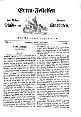 Extra-Felleisen (Würzburger Stadt- und Landbote) Dienstag 9. Dezember 1862