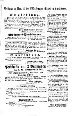 Würzburger Stadt- und Landbote Dienstag 12. Mai 1863
