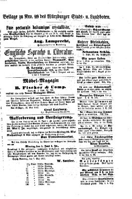Würzburger Stadt- und Landbote Dienstag 19. Mai 1863