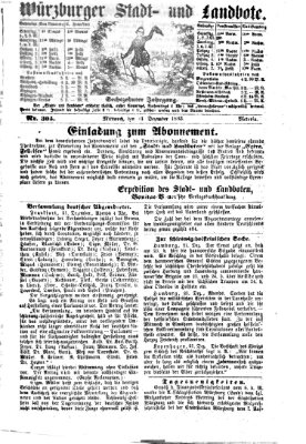 Würzburger Stadt- und Landbote Mittwoch 23. Dezember 1863