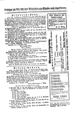 Würzburger Stadt- und Landbote Mittwoch 14. Dezember 1864