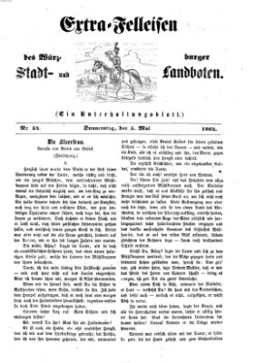 Extra-Felleisen (Würzburger Stadt- und Landbote) Donnerstag 5. Mai 1864