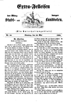 Extra-Felleisen (Würzburger Stadt- und Landbote) Dienstag 10. Mai 1864