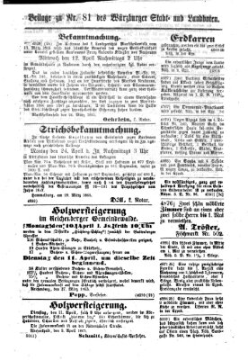 Würzburger Stadt- und Landbote Mittwoch 5. April 1865