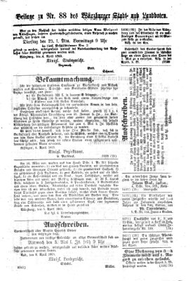 Würzburger Stadt- und Landbote Donnerstag 13. April 1865