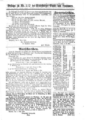 Würzburger Stadt- und Landbote Donnerstag 11. Mai 1865