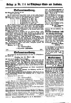 Würzburger Stadt- und Landbote Samstag 13. Mai 1865
