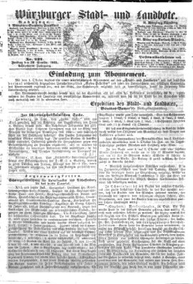 Würzburger Stadt- und Landbote Freitag 29. September 1865