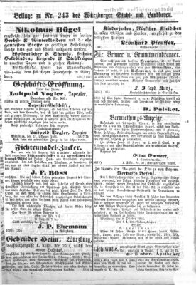 Würzburger Stadt- und Landbote Mittwoch 11. Oktober 1865
