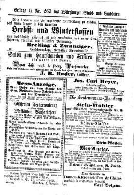 Würzburger Stadt- und Landbote Samstag 4. November 1865