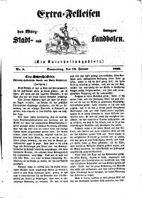 Extra-Felleisen (Würzburger Stadt- und Landbote) Donnerstag 19. Januar 1865