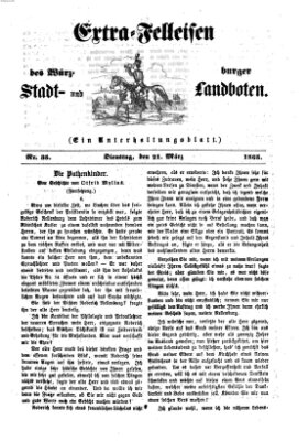Extra-Felleisen (Würzburger Stadt- und Landbote) Dienstag 21. März 1865