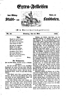 Extra-Felleisen (Würzburger Stadt- und Landbote) Dienstag 16. Mai 1865