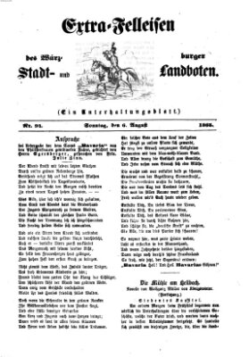 Extra-Felleisen (Würzburger Stadt- und Landbote) Sonntag 6. August 1865