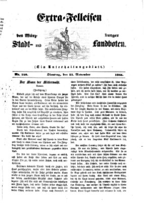 Extra-Felleisen (Würzburger Stadt- und Landbote) Dienstag 21. November 1865