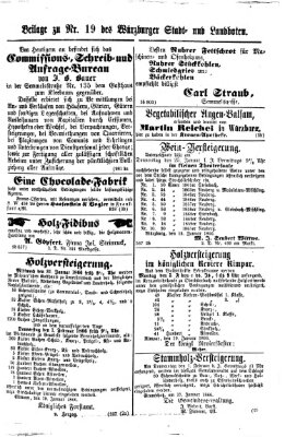 Würzburger Stadt- und Landbote Montag 22. Januar 1866