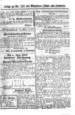 Würzburger Stadt- und Landbote Freitag 25. Mai 1866
