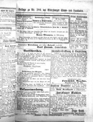 Würzburger Stadt- und Landbote Mittwoch 29. August 1866