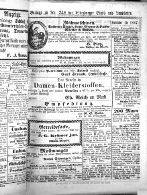 Würzburger Stadt- und Landbote Mittwoch 17. Oktober 1866
