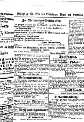 Würzburger Stadt- und Landbote Mittwoch 12. Dezember 1866