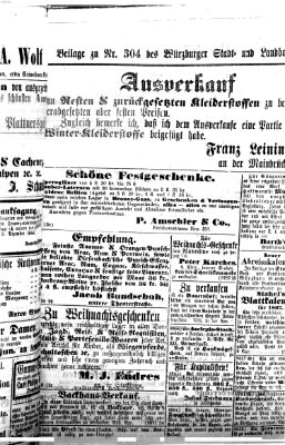 Würzburger Stadt- und Landbote Freitag 21. Dezember 1866