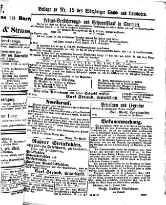 Würzburger Stadt- und Landbote Dienstag 22. Januar 1867