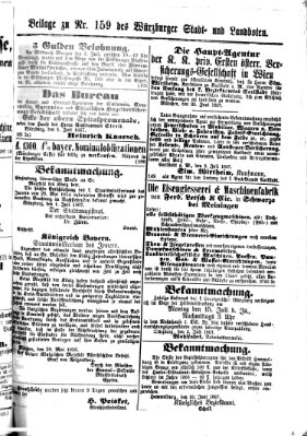 Würzburger Stadt- und Landbote Freitag 5. Juli 1867