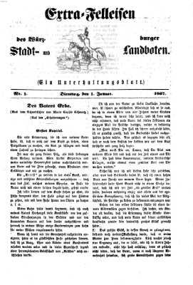 Extra-Felleisen (Würzburger Stadt- und Landbote) Dienstag 1. Januar 1867