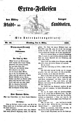 Extra-Felleisen (Würzburger Stadt- und Landbote) Dienstag 5. März 1867