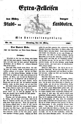 Extra-Felleisen (Würzburger Stadt- und Landbote) Dienstag 19. März 1867