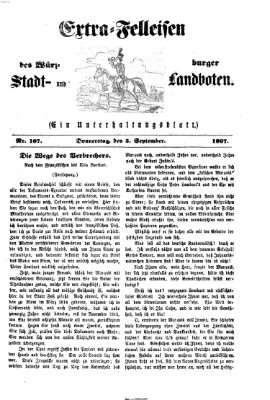 Extra-Felleisen (Würzburger Stadt- und Landbote) Donnerstag 5. September 1867