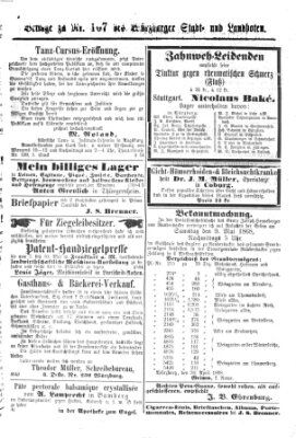 Würzburger Stadt- und Landbote Samstag 2. Mai 1868