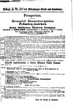 Würzburger Stadt- und Landbote Dienstag 1. Dezember 1868