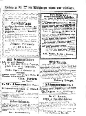 Würzburger Stadt- und Landbote Montag 8. März 1869