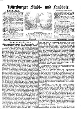Würzburger Stadt- und Landbote Mittwoch 16. Juni 1869