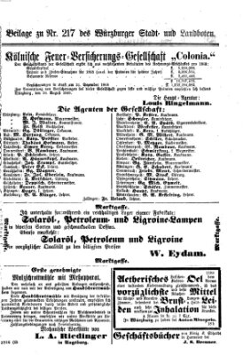 Würzburger Stadt- und Landbote Samstag 11. September 1869