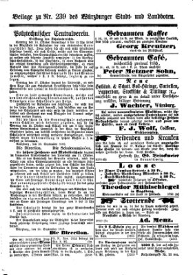 Würzburger Stadt- und Landbote Donnerstag 7. Oktober 1869