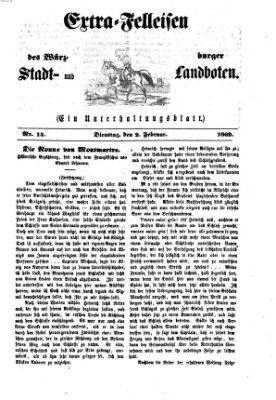 Extra-Felleisen (Würzburger Stadt- und Landbote) Dienstag 2. Februar 1869