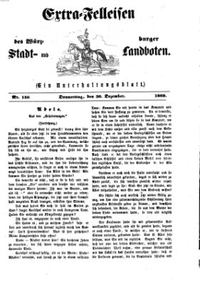 Extra-Felleisen (Würzburger Stadt- und Landbote) Donnerstag 30. Dezember 1869