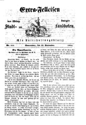 Extra-Felleisen (Würzburger Stadt- und Landbote) Donnerstag 15. September 1870
