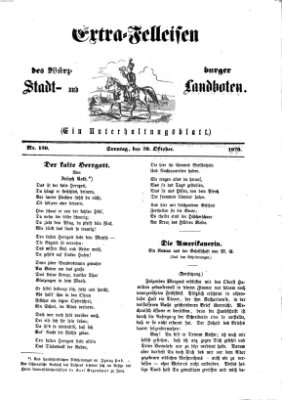 Extra-Felleisen (Würzburger Stadt- und Landbote) Sonntag 30. Oktober 1870