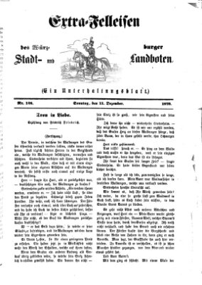Extra-Felleisen (Würzburger Stadt- und Landbote) Sonntag 11. Dezember 1870