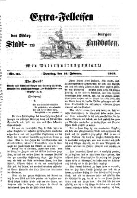 Extra-Felleisen (Würzburger Stadt- und Landbote) Dienstag 18. Februar 1868
