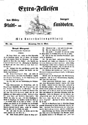 Extra-Felleisen (Würzburger Stadt- und Landbote) Sonntag 3. Mai 1868